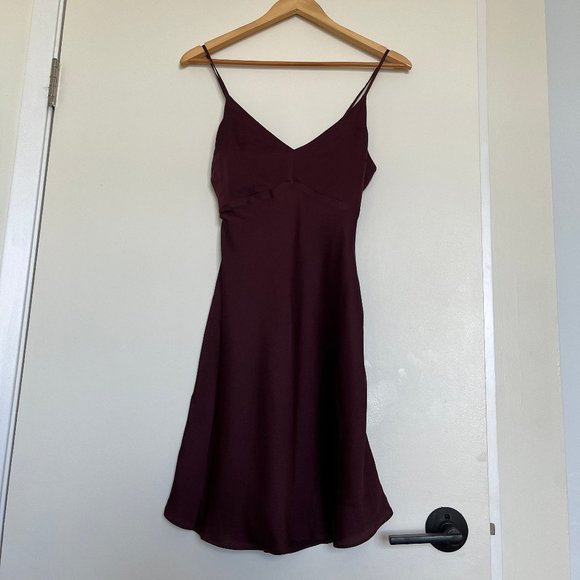 A&F Satin Slip Mini Dress - Picture 3 of 6